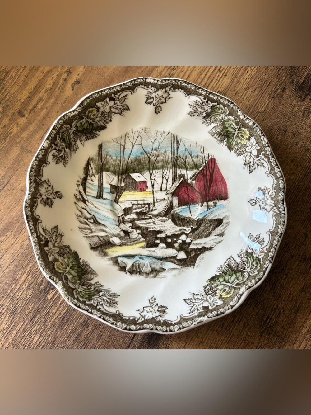 Set of 8 Vintage Johnson Brothers Friendly Village Tea Saucer only